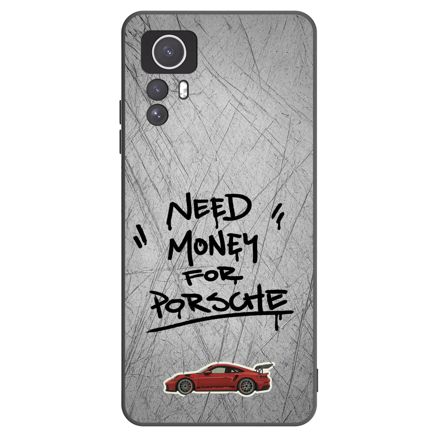 Picasee silikónový čierny obal pre Xiaomi Redmi Note 12S - Grey Drift