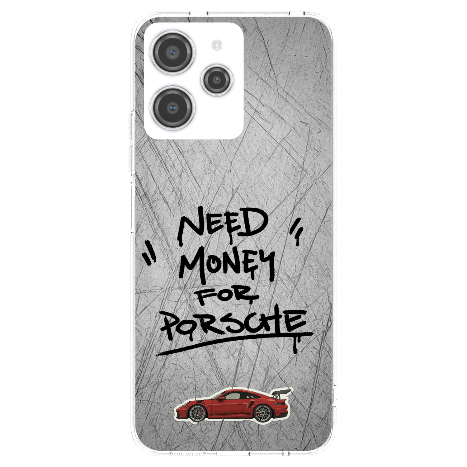 Silikónový prehľadný obal pre Xiaomi Redmi 12 4G - Grey Drift