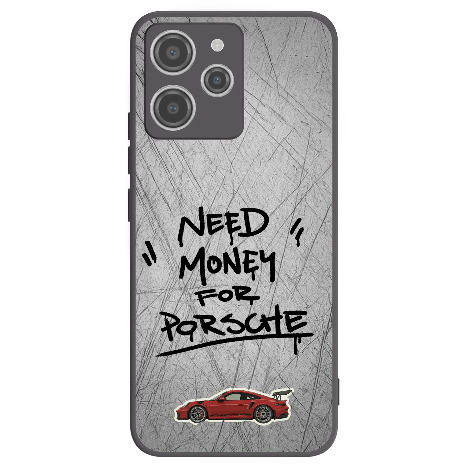 Silikónový čierny obal pre Xiaomi Redmi 12 4G - Grey Drift