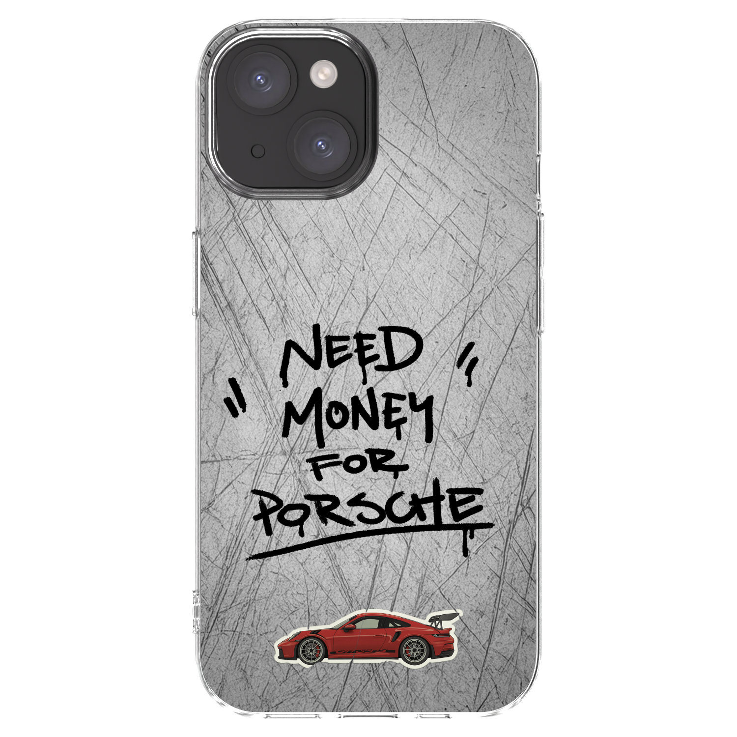 Silikónový prehľadný obal pre Apple iPhone 15 - Grey Drift