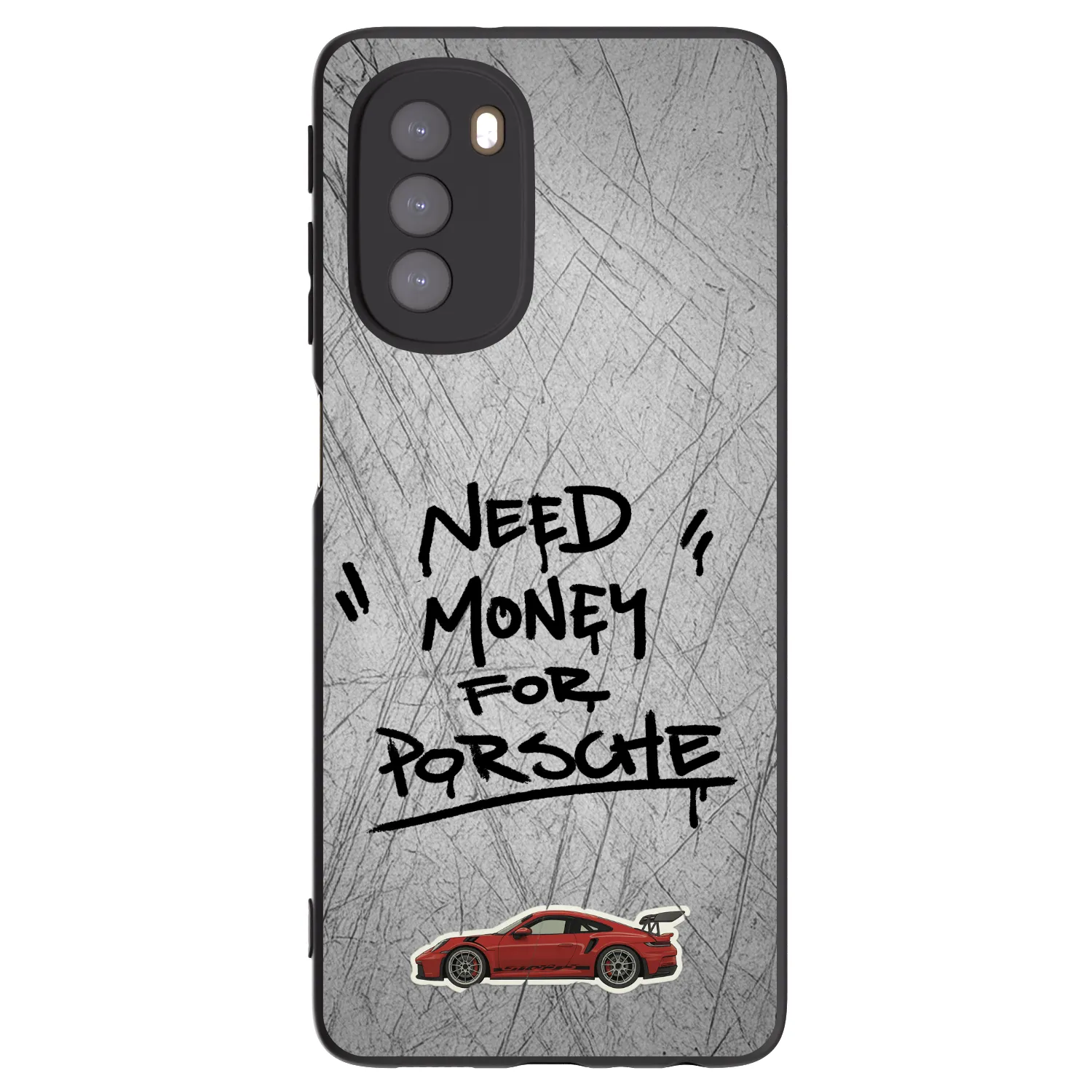 Picasee silikónový čierny obal pre Motorola Moto G51 - Grey Drift