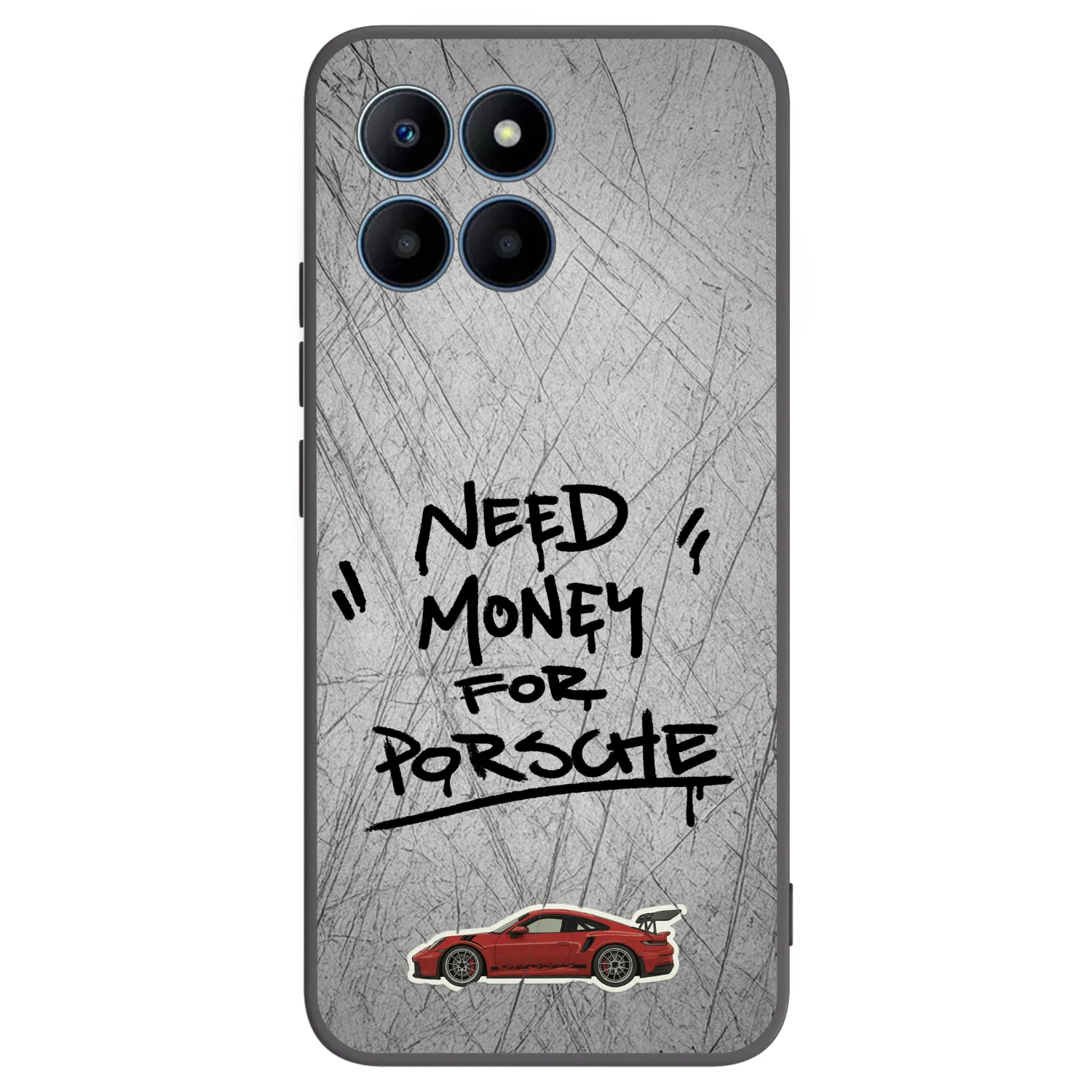 Picasee silikónový čierny obal pre Honor 70 Lite - Grey Drift