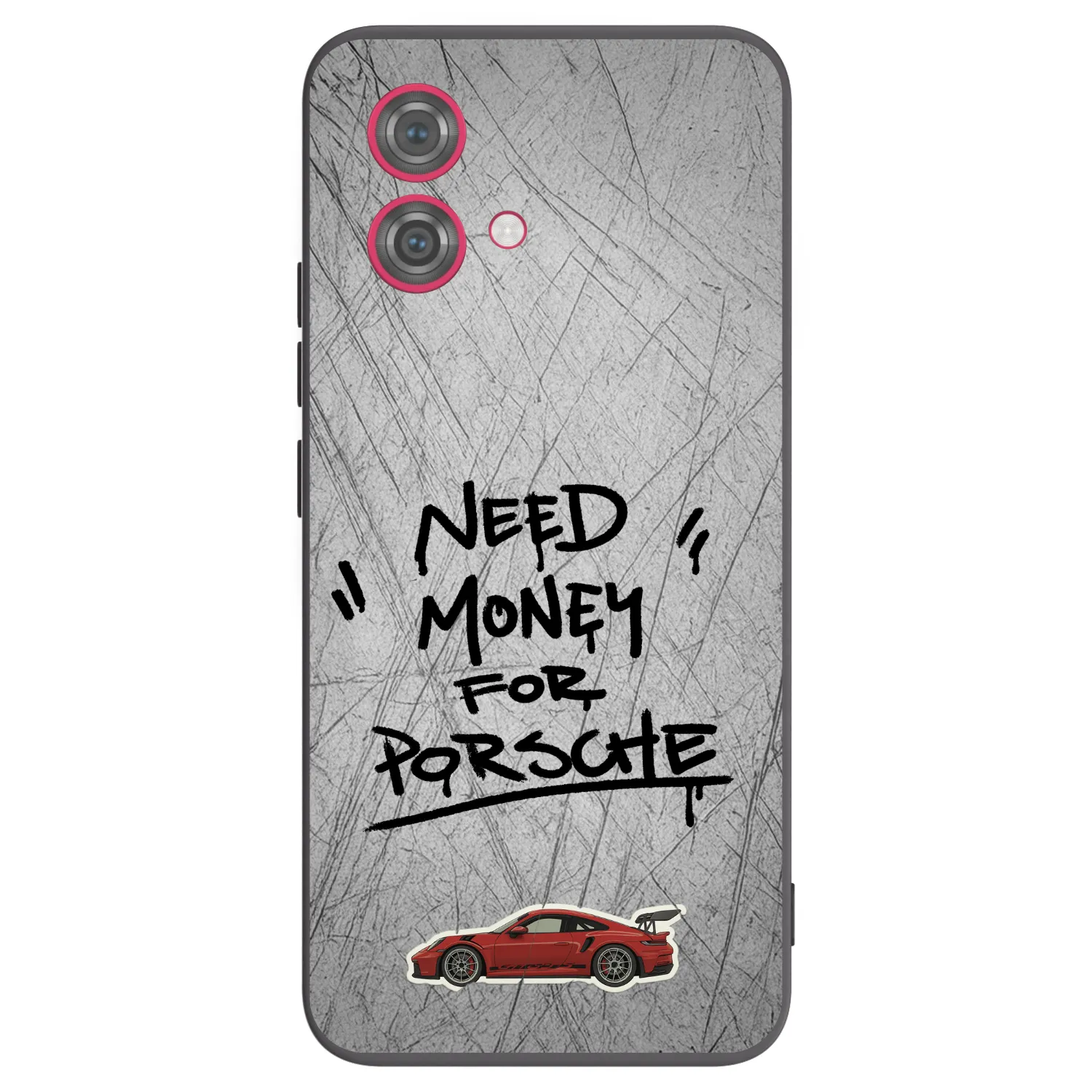 Silikónový čierny obal pre Motorola Moto G84 5G - Grey Drift