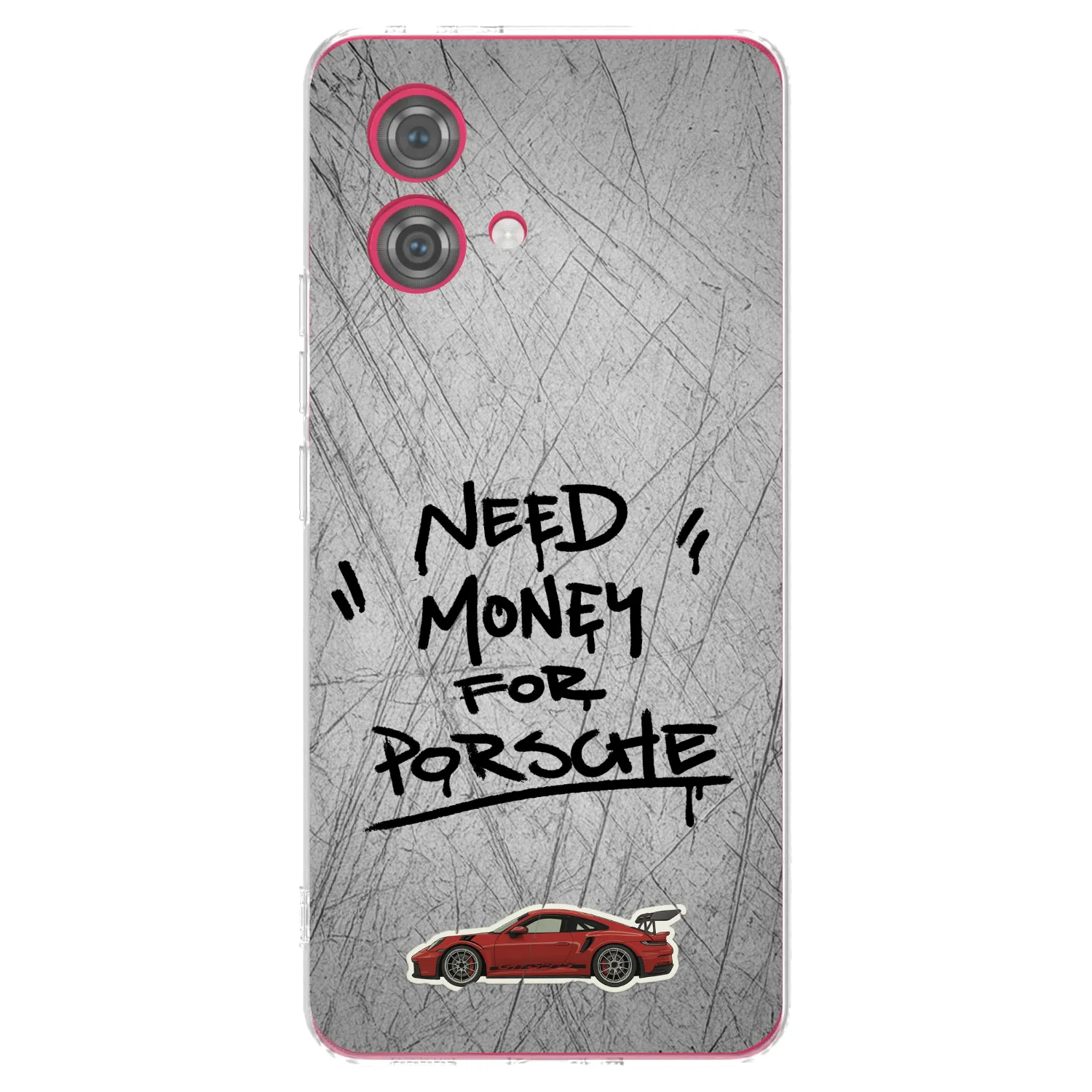 Silikónový prehľadný obal pre Motorola Moto G84 5G - Grey Drift
