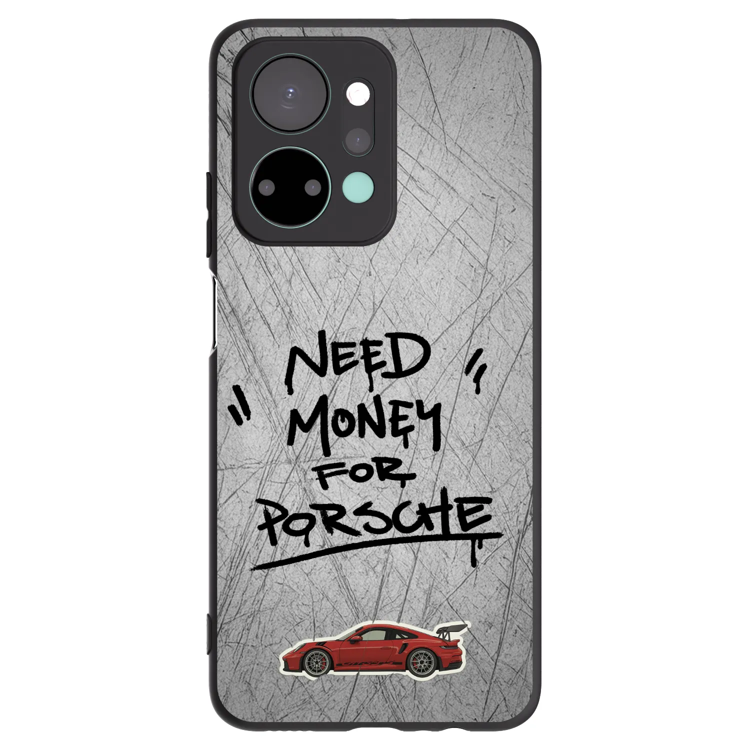 Picasee silikónový čierny obal pre Honor X7a - Grey Drift
