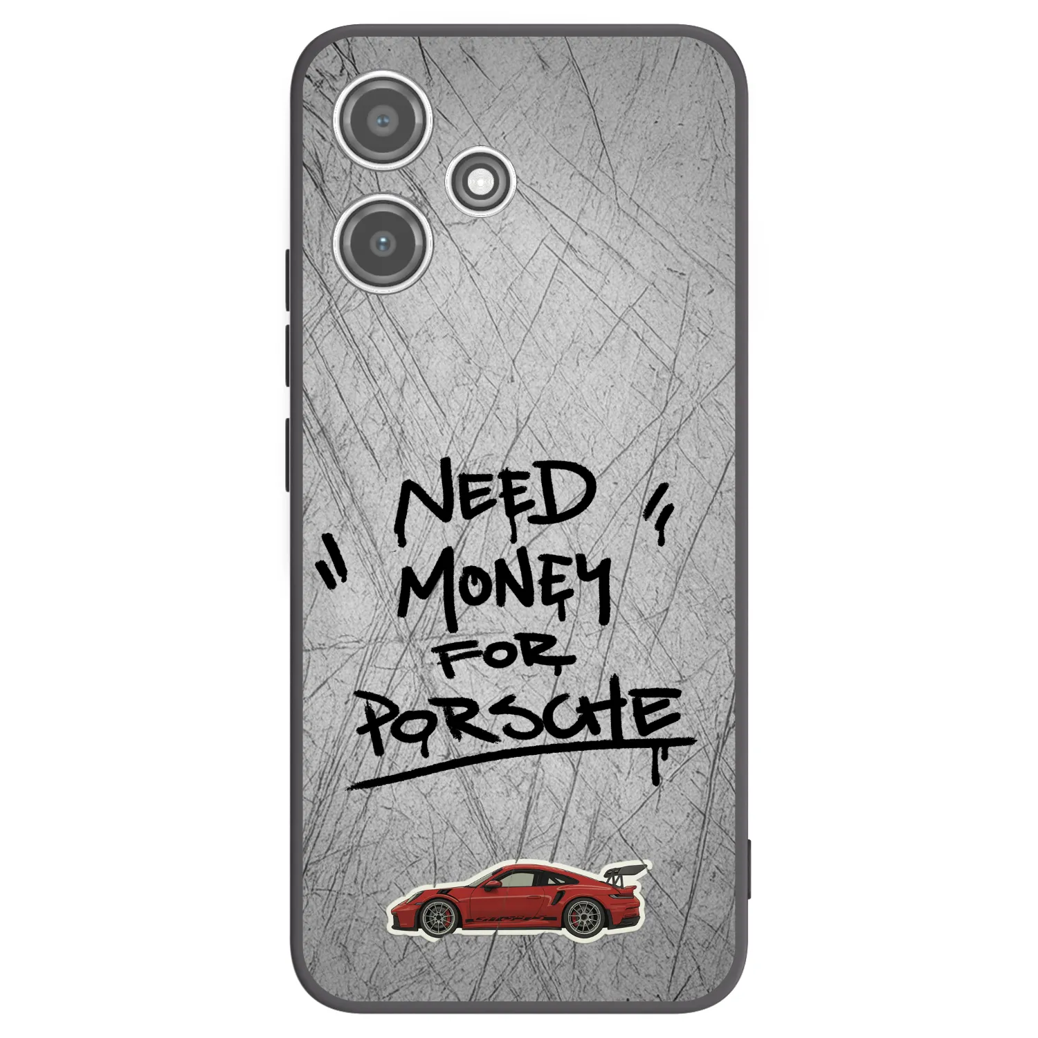 Picasee silikónový čierny obal pre Xiaomi Redmi 12 5G - Grey Drift