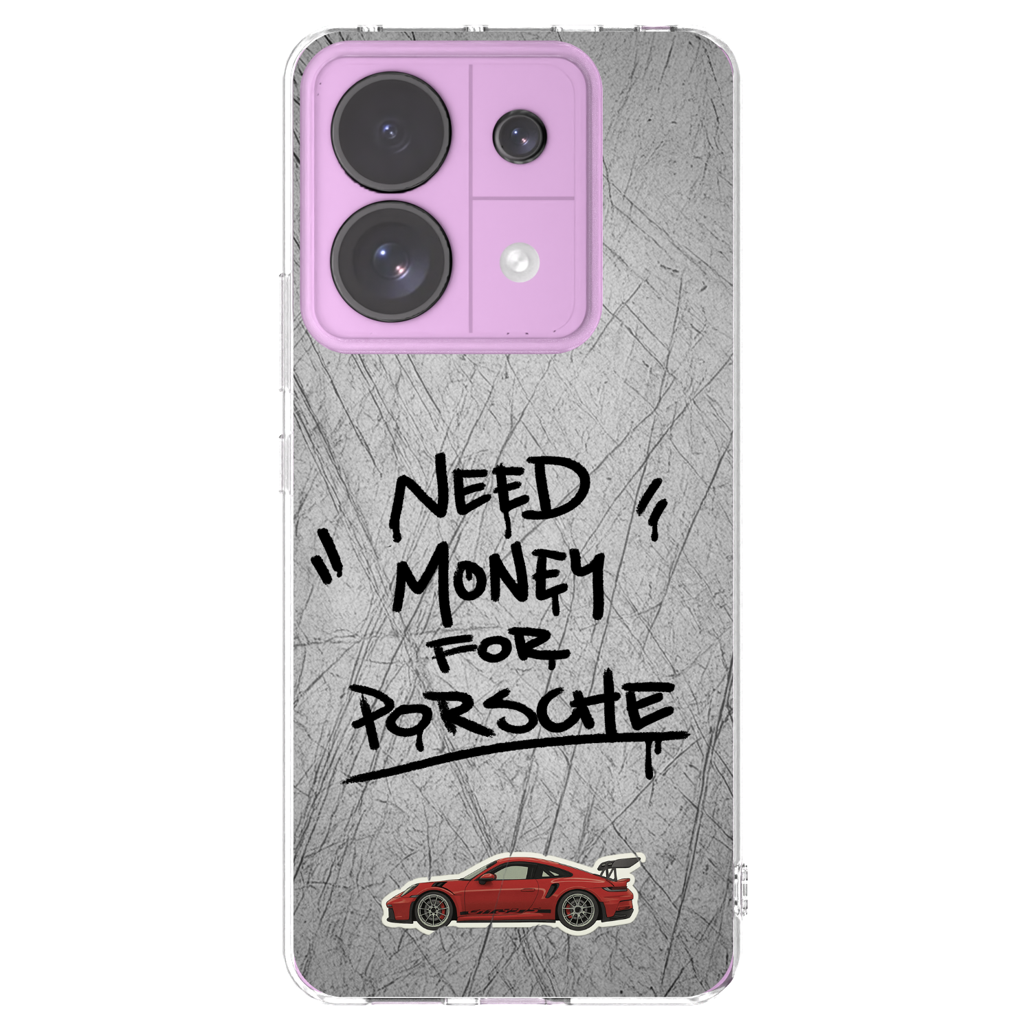 Picasee silikónový prehľadný obal pre Xiaomi Redmi Note 13 Pro 5G - Grey Drift