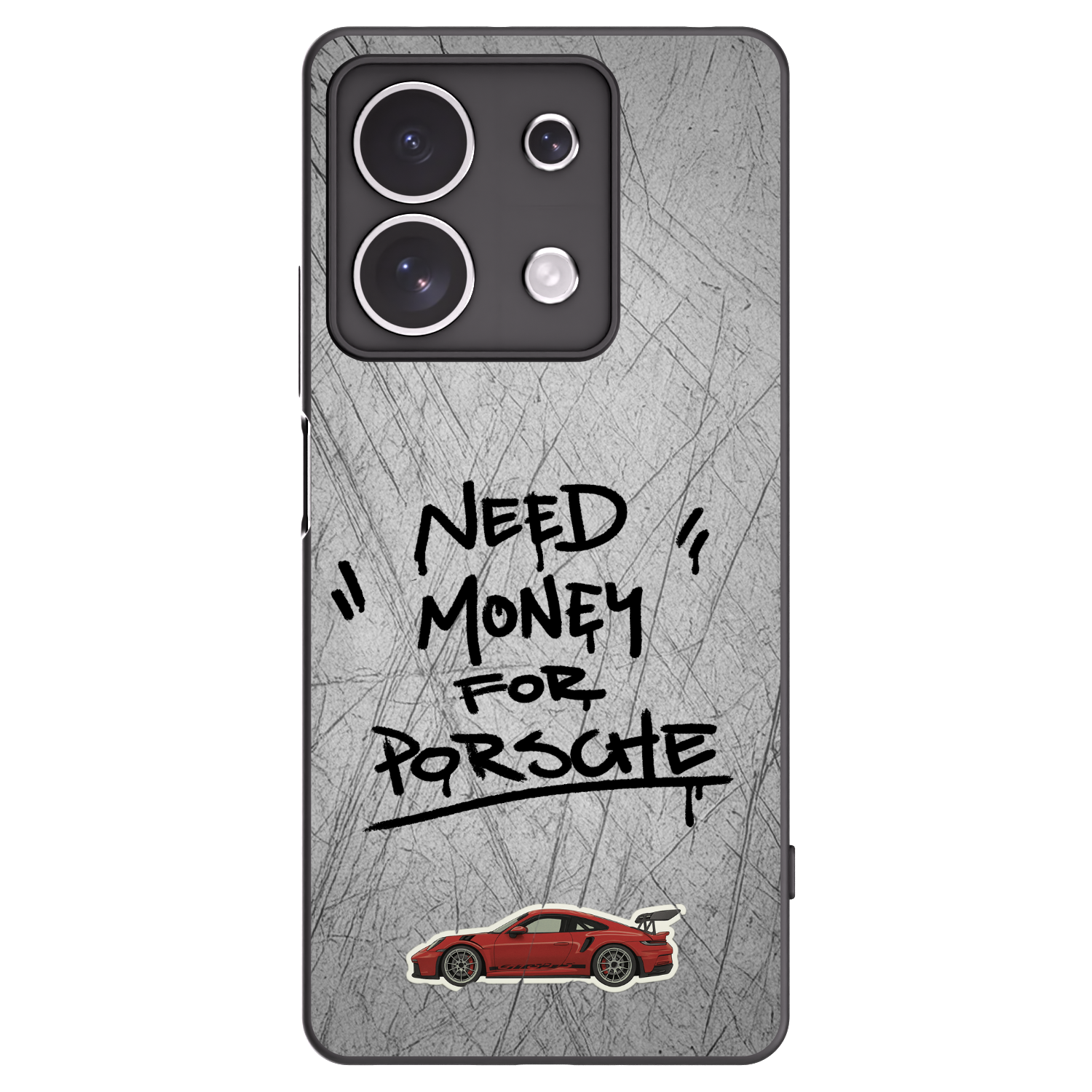 Picasee silikónový čierny obal pre Xiaomi Redmi Note 13 4G - Grey Drift