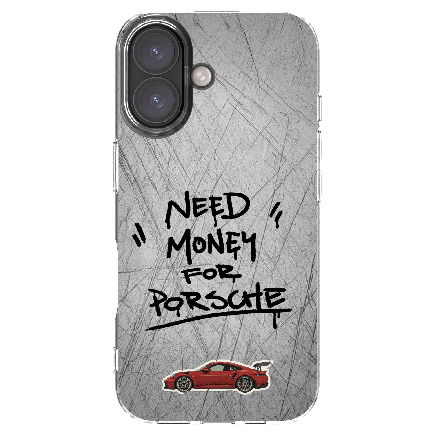 Picasee silikónový prehľadný obal pre Apple iPhone 16 - Grey Drift
