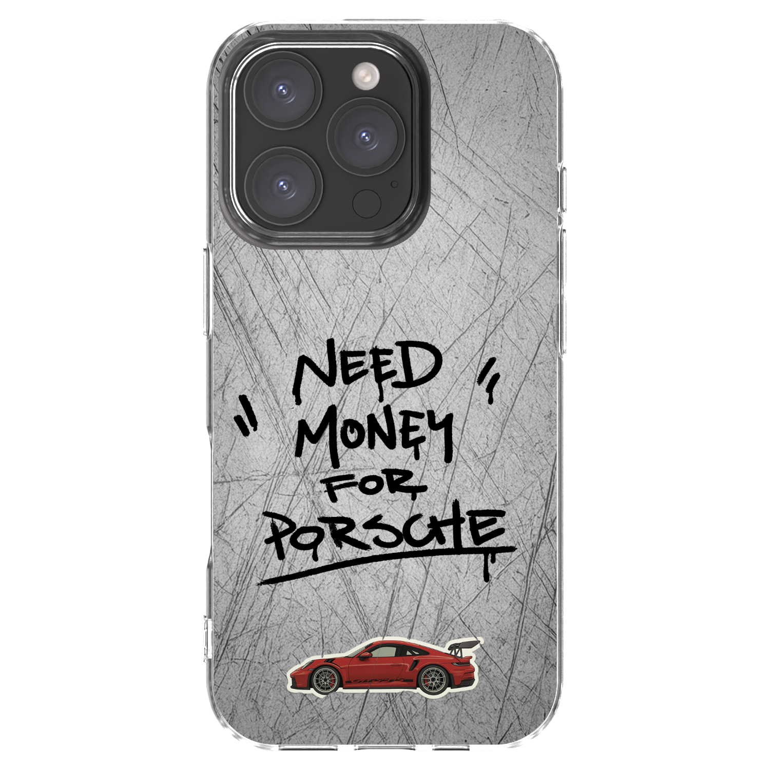 Picasee silikónový prehľadný obal pre Apple iPhone 16 Pro - Grey Drift