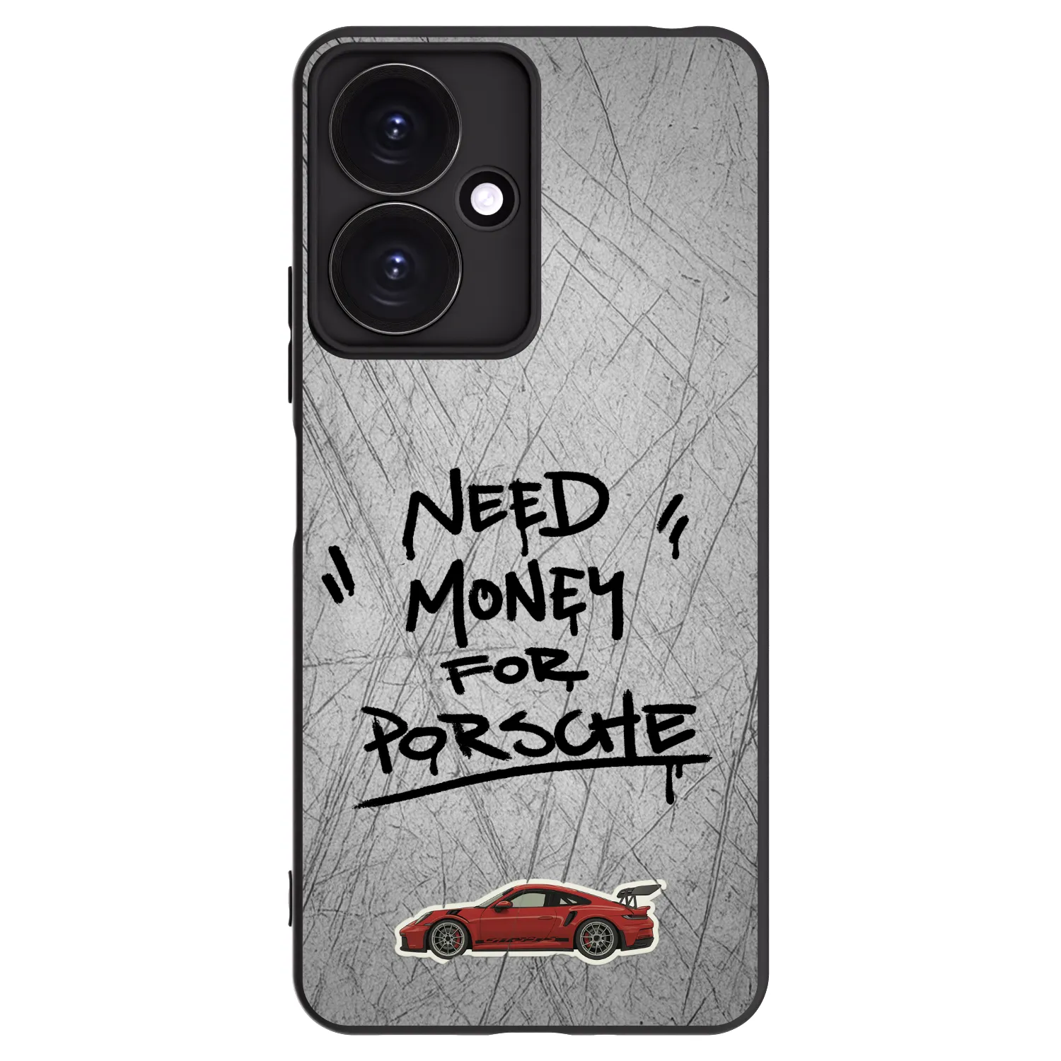 Picasee silikónový čierny obal pre Xiaomi Redmi 13C 5G - Grey Drift