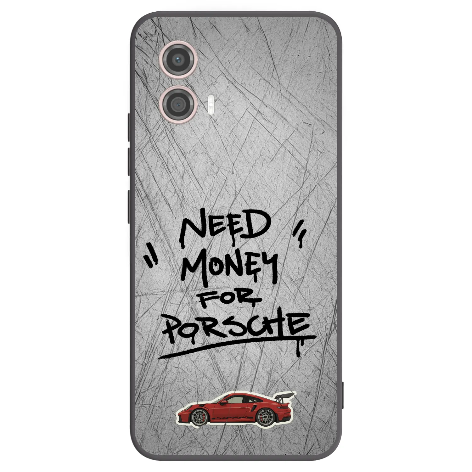 Picasee silikónový čierny obal pre Motorola Moto G53 5G - Grey Drift