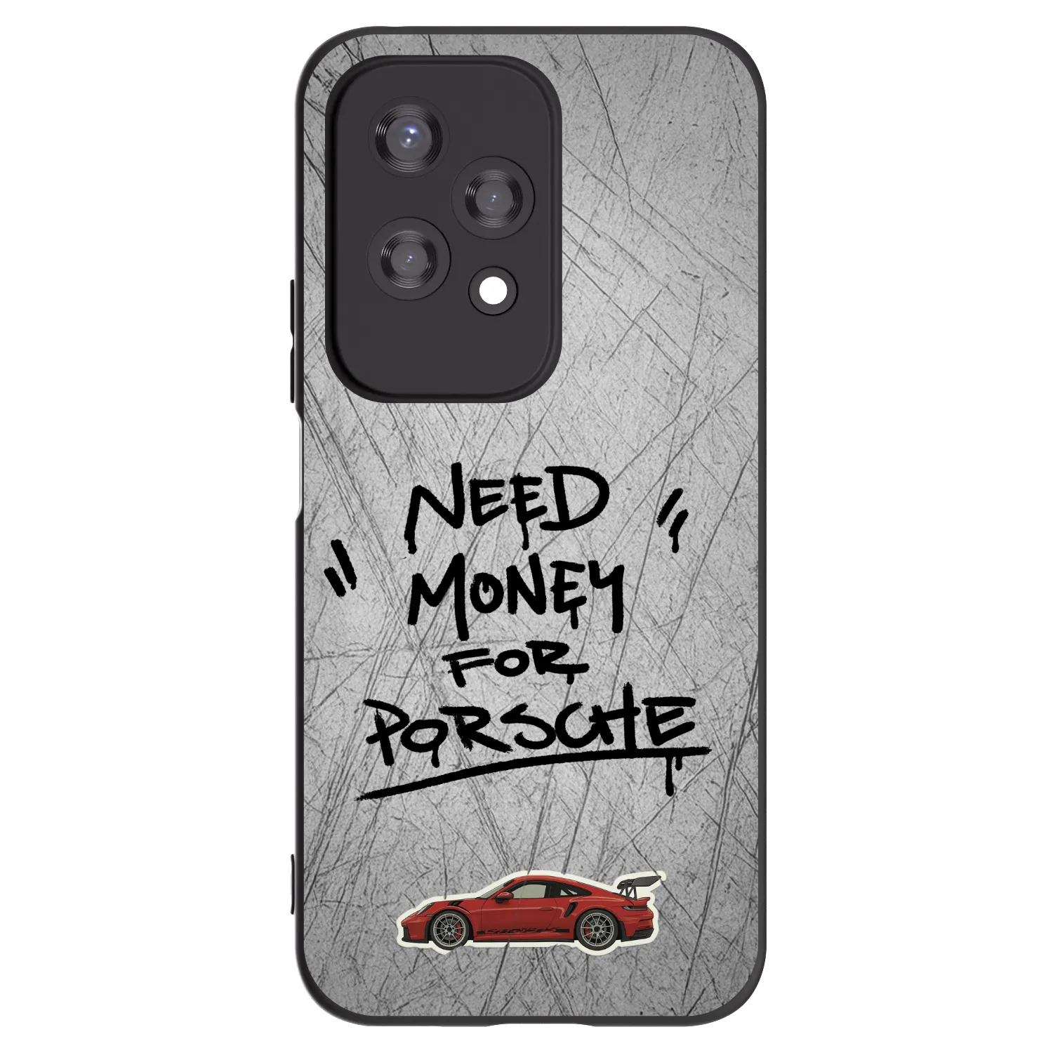 Silikónový čierny obal pre Honor 200 Lite - Grey Drift