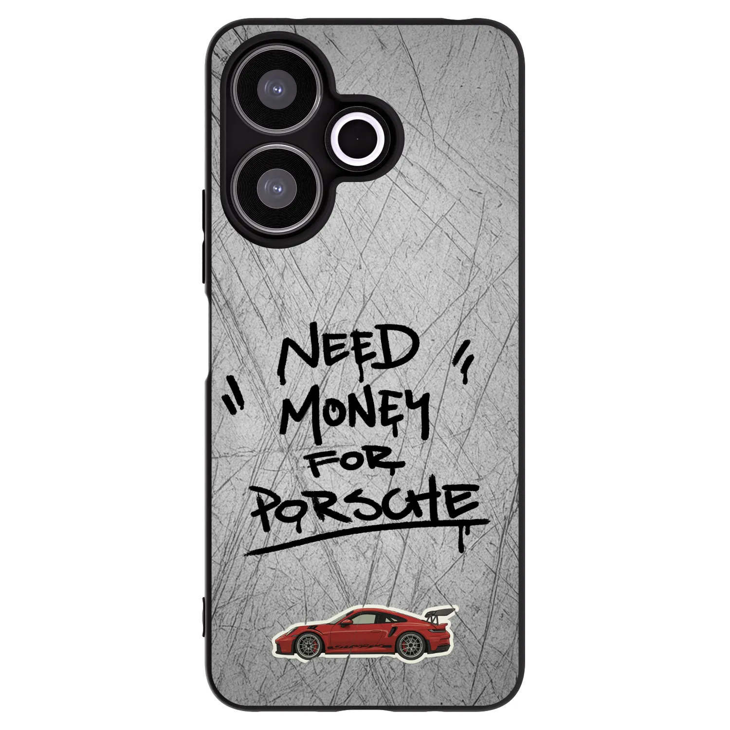 Silikónový čierny obal pre Xiaomi Redmi 13 4G - Grey Drift