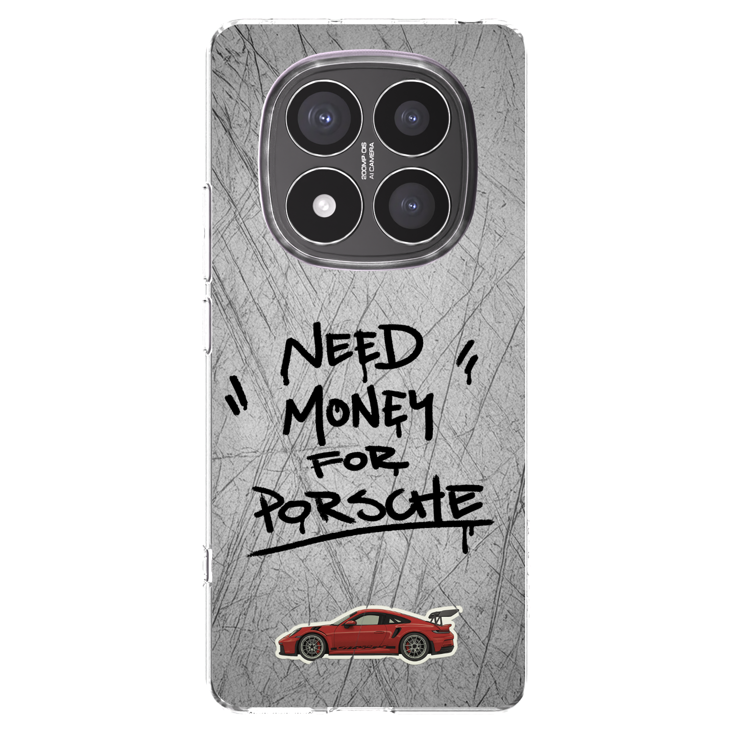 Silikónový prehľadný obal pre Xiaomi Redmi Note 14 Pro+ 5G - Grey Drift