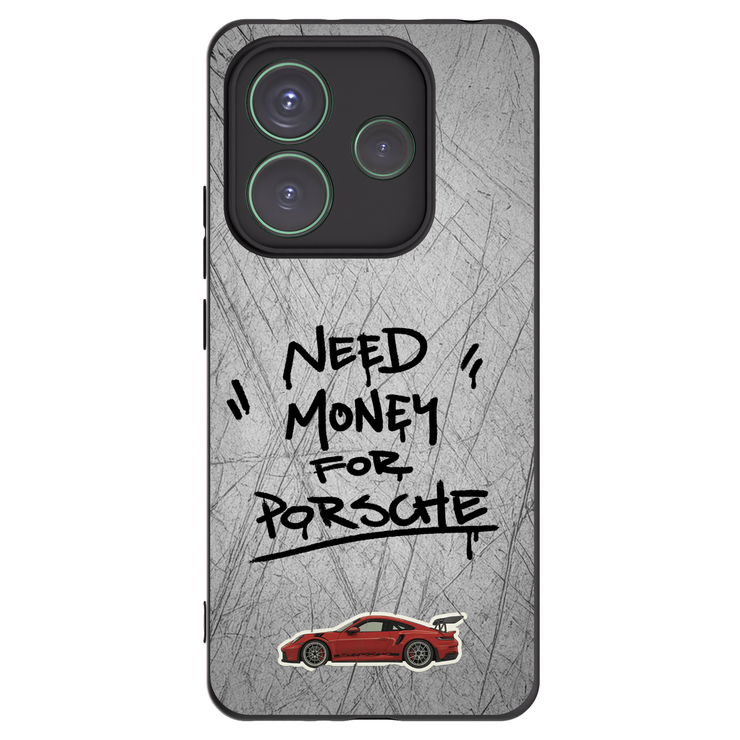 Silikónový čierny obal pre Xiaomi Redmi Note 14 5G - Grey Drift