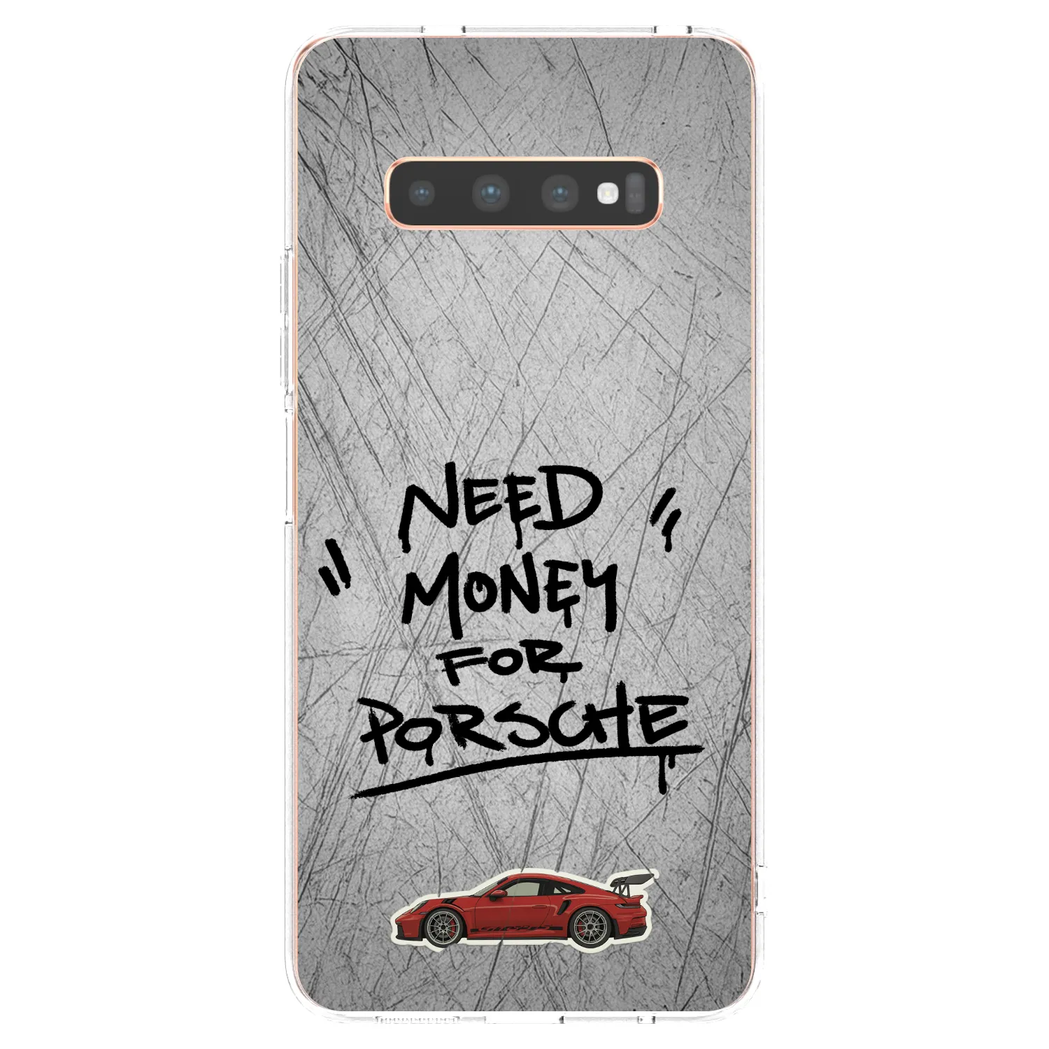 Picasee silikónový prehľadný obal pre Samsung Galaxy S10 Plus G975 - Grey Drift