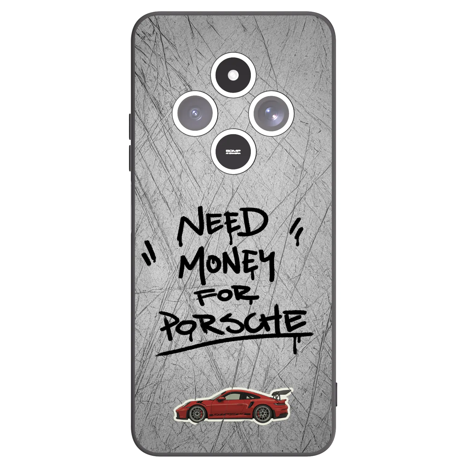 Picasee silikónový čierny obal pre Xiaomi Redmi 14C - Grey Drift