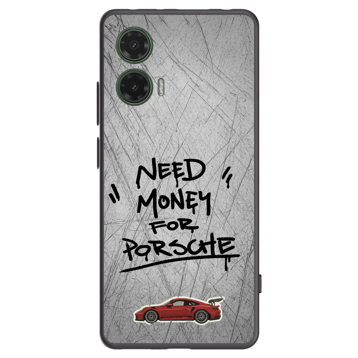 Picasee silikónový čierny obal pre Motorola Moto G35 5G - Grey Drift