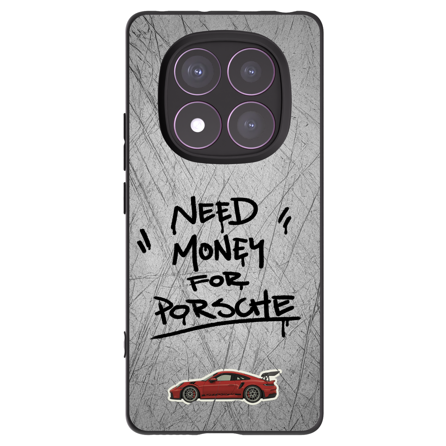 Silikónový čierny obal pre Xiaomi Redmi Note 14 Pro 4G - Grey Drift