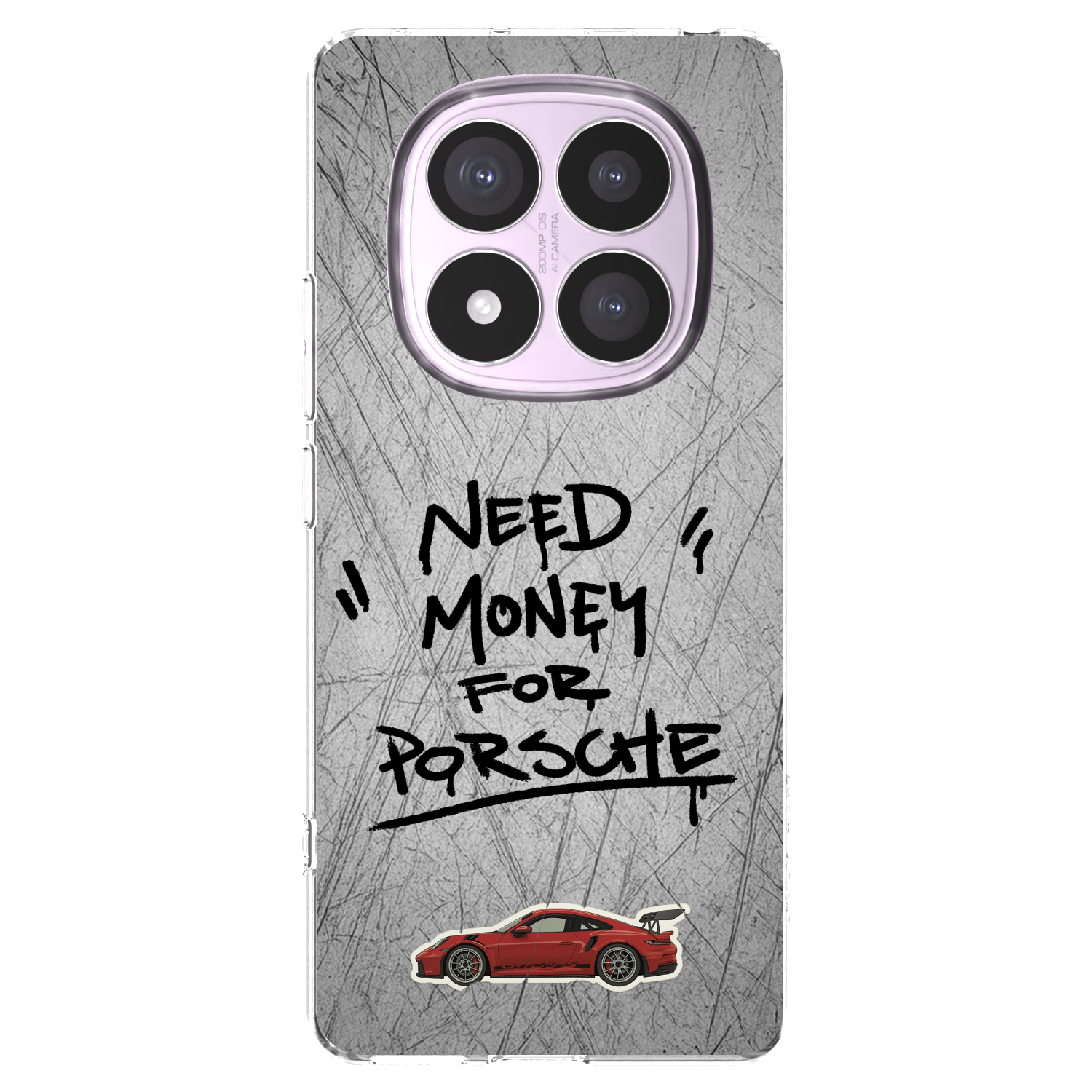 Silikónový prehľadný obal pre Xiaomi Redmi Note 14 Pro 4G - Grey Drift