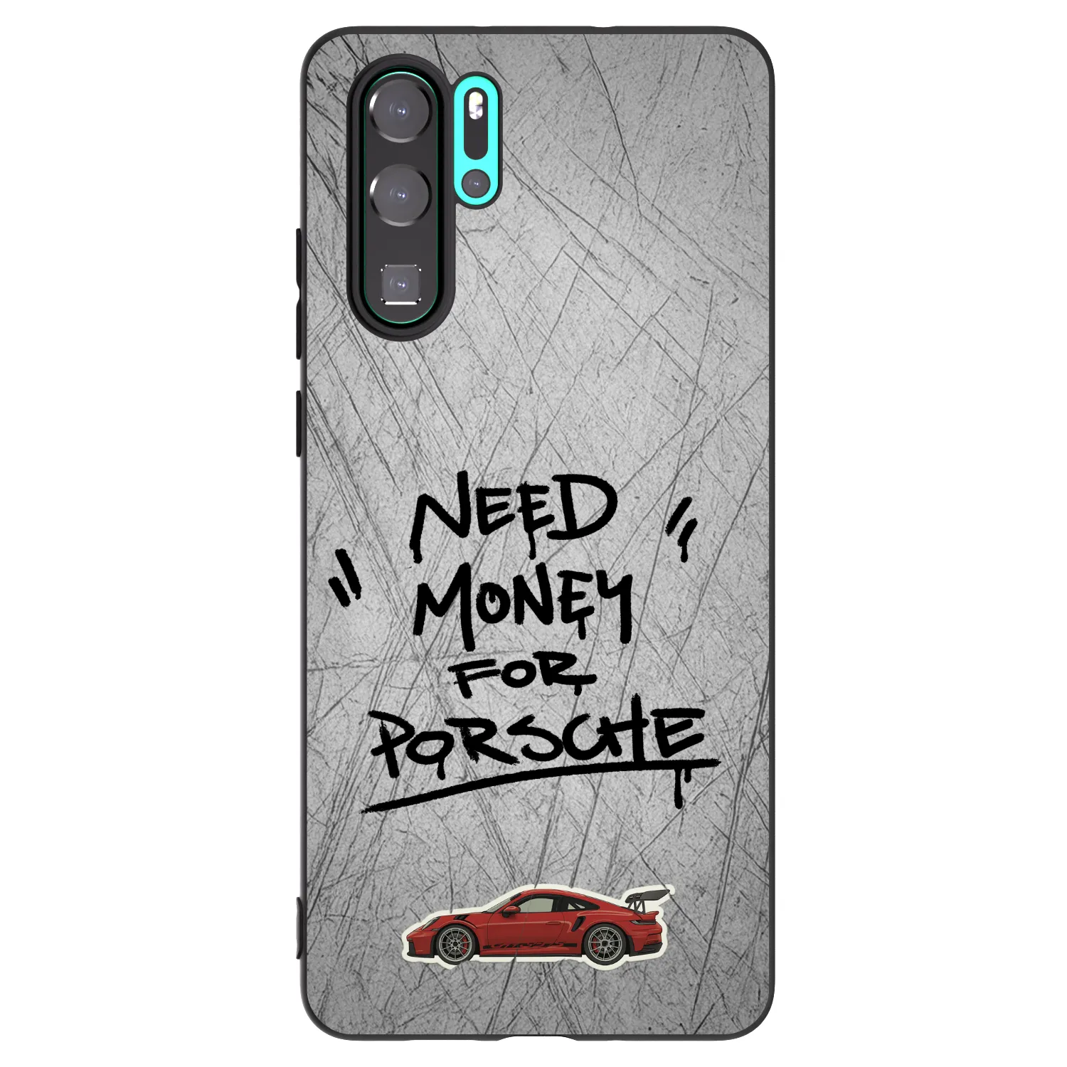Picasee silikónový čierny obal pre Huawei P30 Pro - Grey Drift