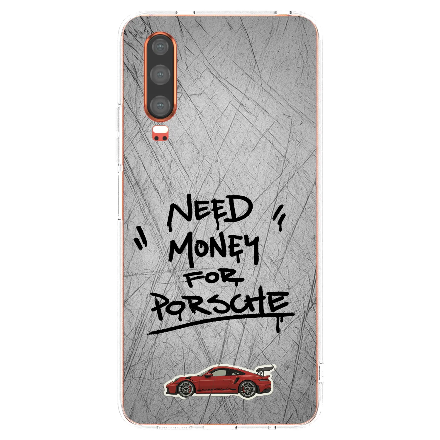 Picasee silikónový prehľadný obal pre Huawei P30 - Grey Drift