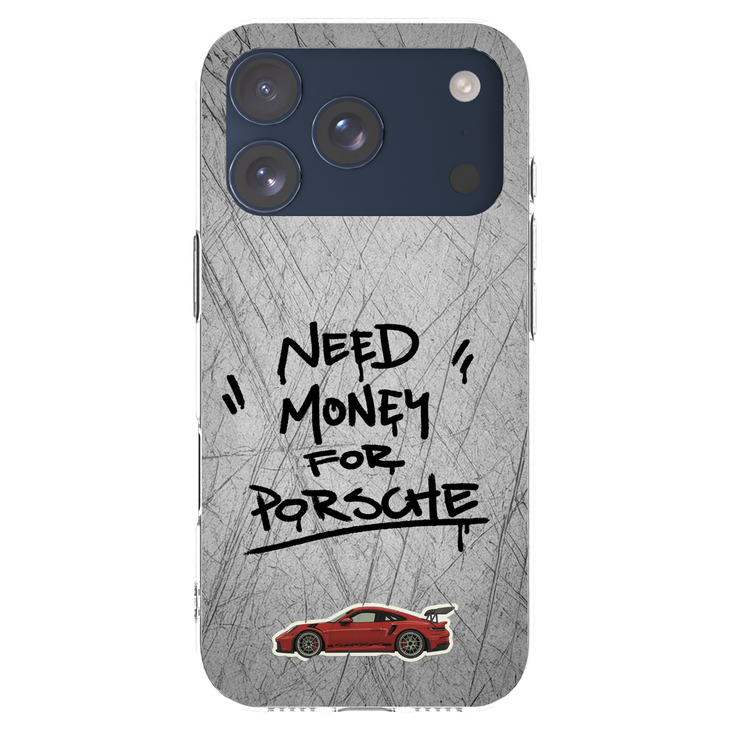 Picasee silikónový prehľadný obal pre Apple iPhone 17 Pro - Grey Drift