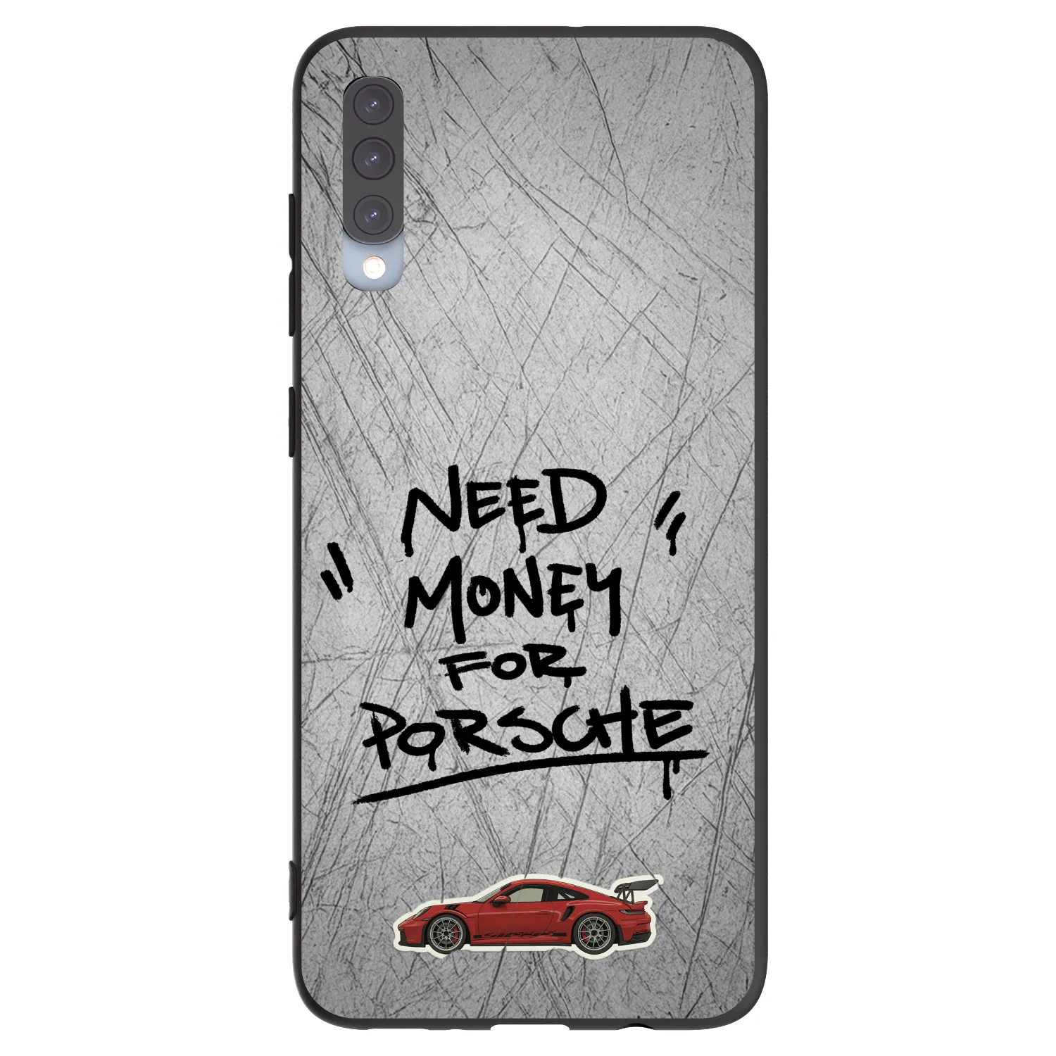 Picasee silikónový čierny obal pre Samsung Galaxy A70 A705F - Grey Drift