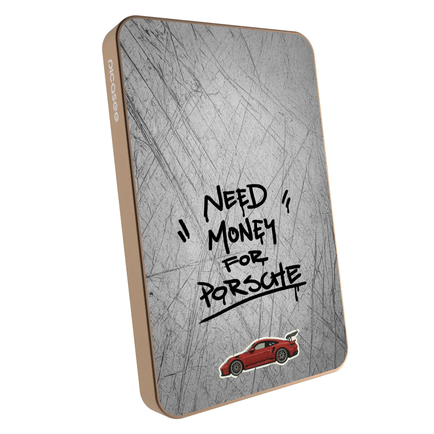 Picasee Powerbanka s MagSafe 5 000 mAh Zlatá - Grey Drift