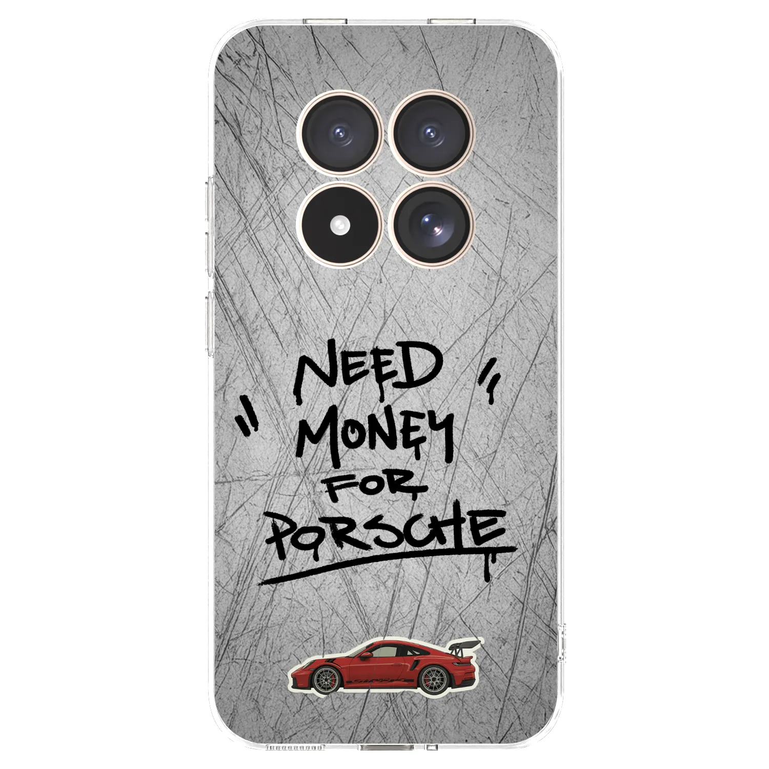 Picasee silikónový prehľadný obal pre Xiaomi Redmi Note 15 Pro 4G - Grey Drift