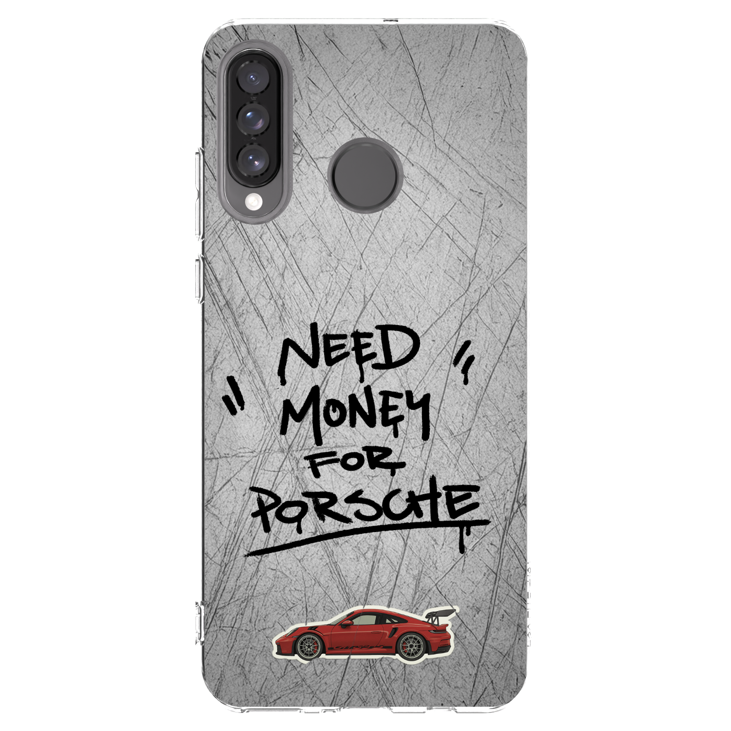 Picasee silikónový prehľadný obal pre Huawei P30 Lite - Grey Drift