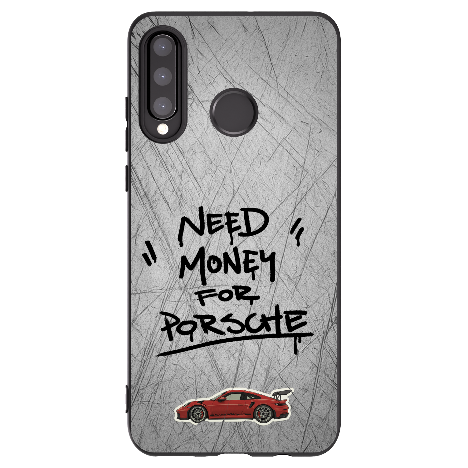 Picasee silikónový čierny obal pre Huawei P30 Lite - Grey Drift