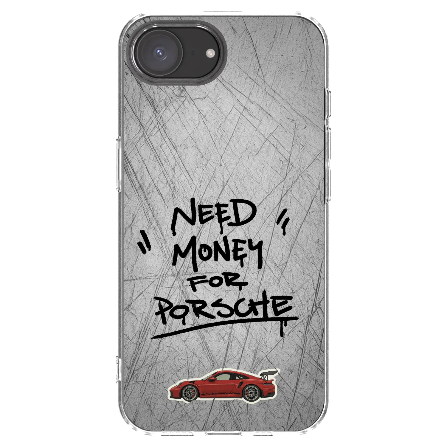 Picasee silikónový prehľadný obal pre Apple iPhone 17e - Grey Drift