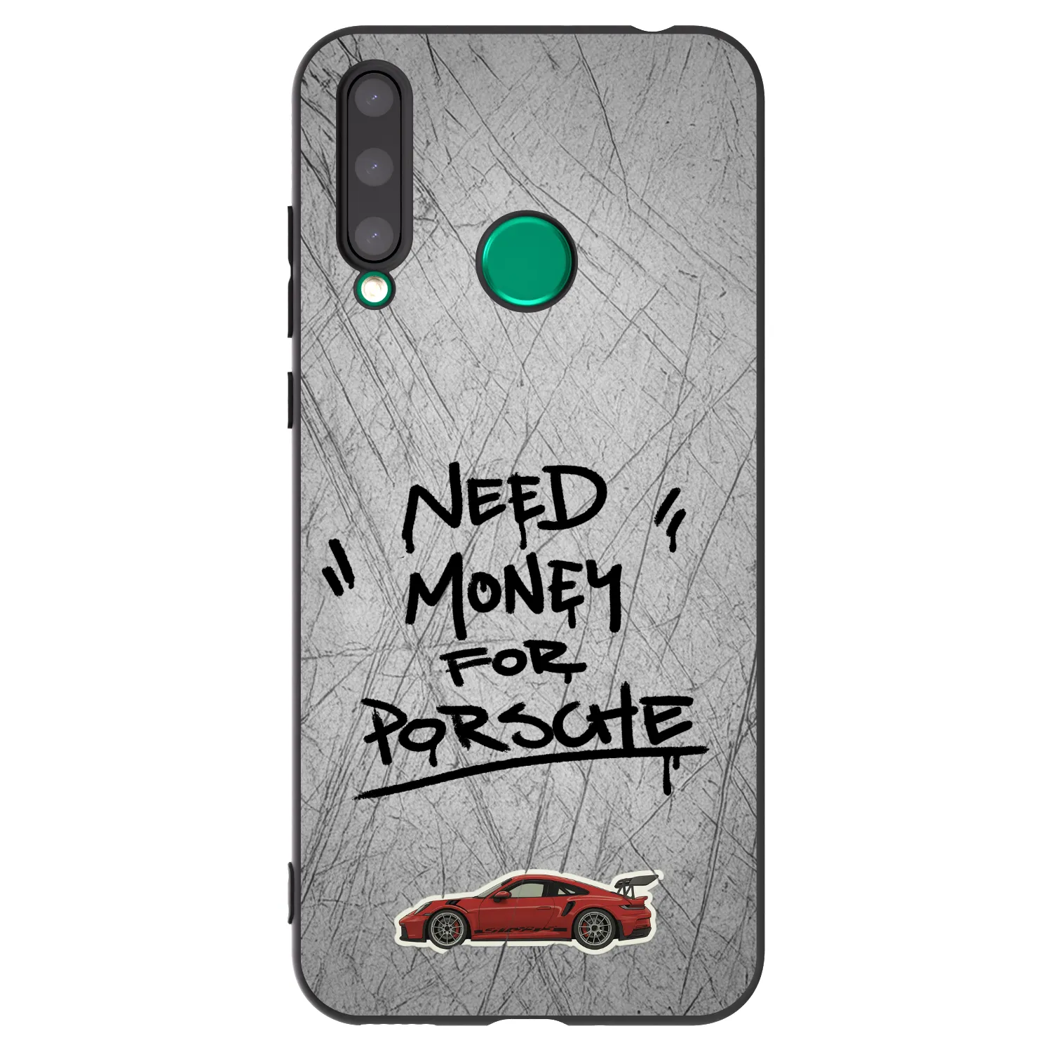 Picasee silikónový čierny obal pre Honor 20 Lite - Grey Drift