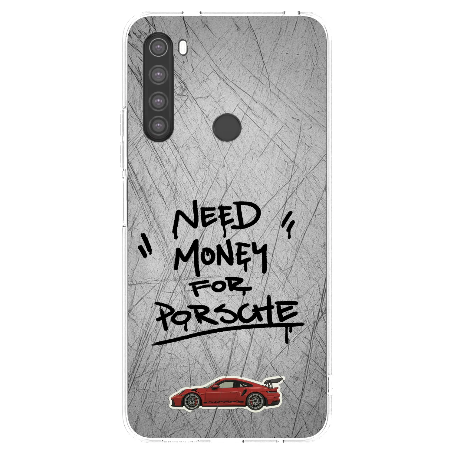 Picasee silikónový prehľadný obal pre Xiaomi Redmi Note 8 - Grey Drift