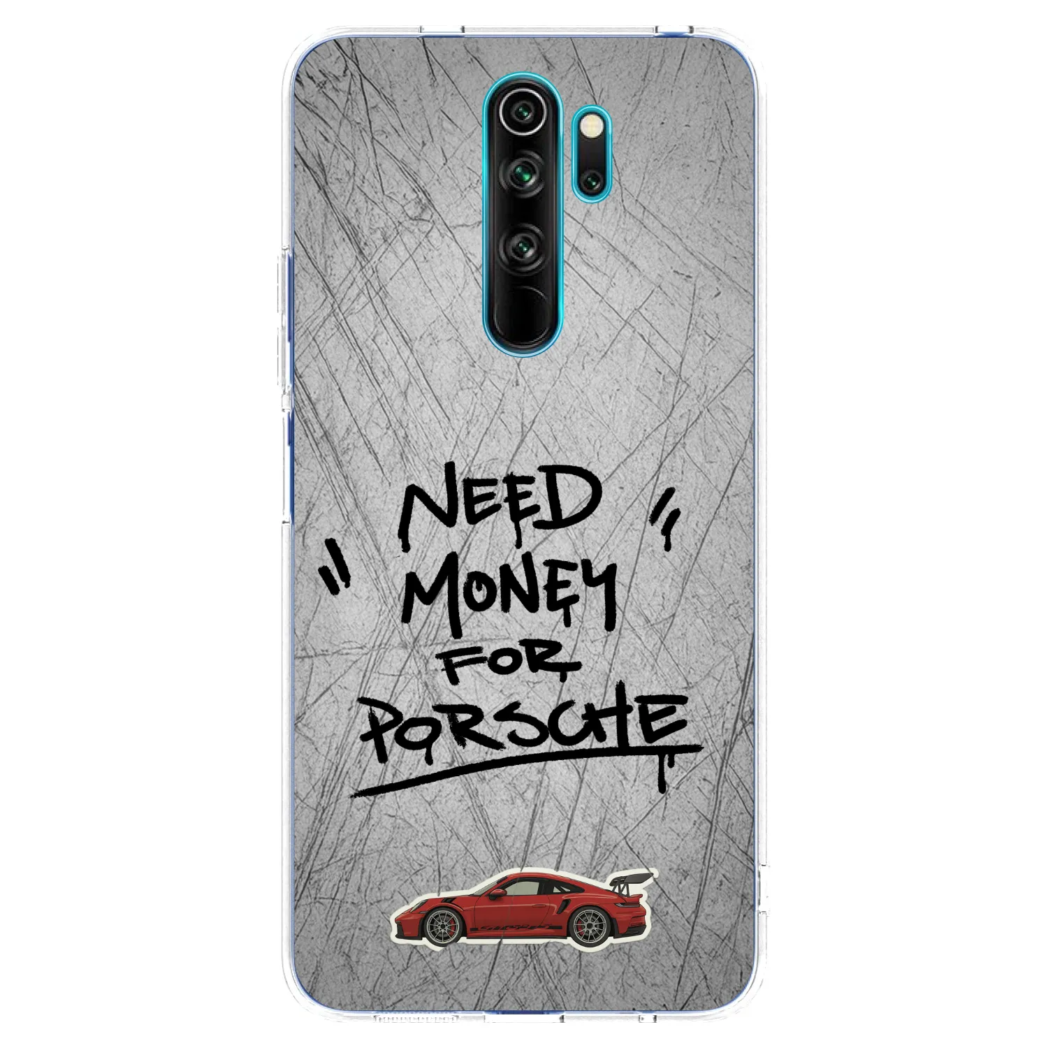 Picasee silikónový prehľadný obal pre Xiaomi Redmi Note 8 Pro - Grey Drift