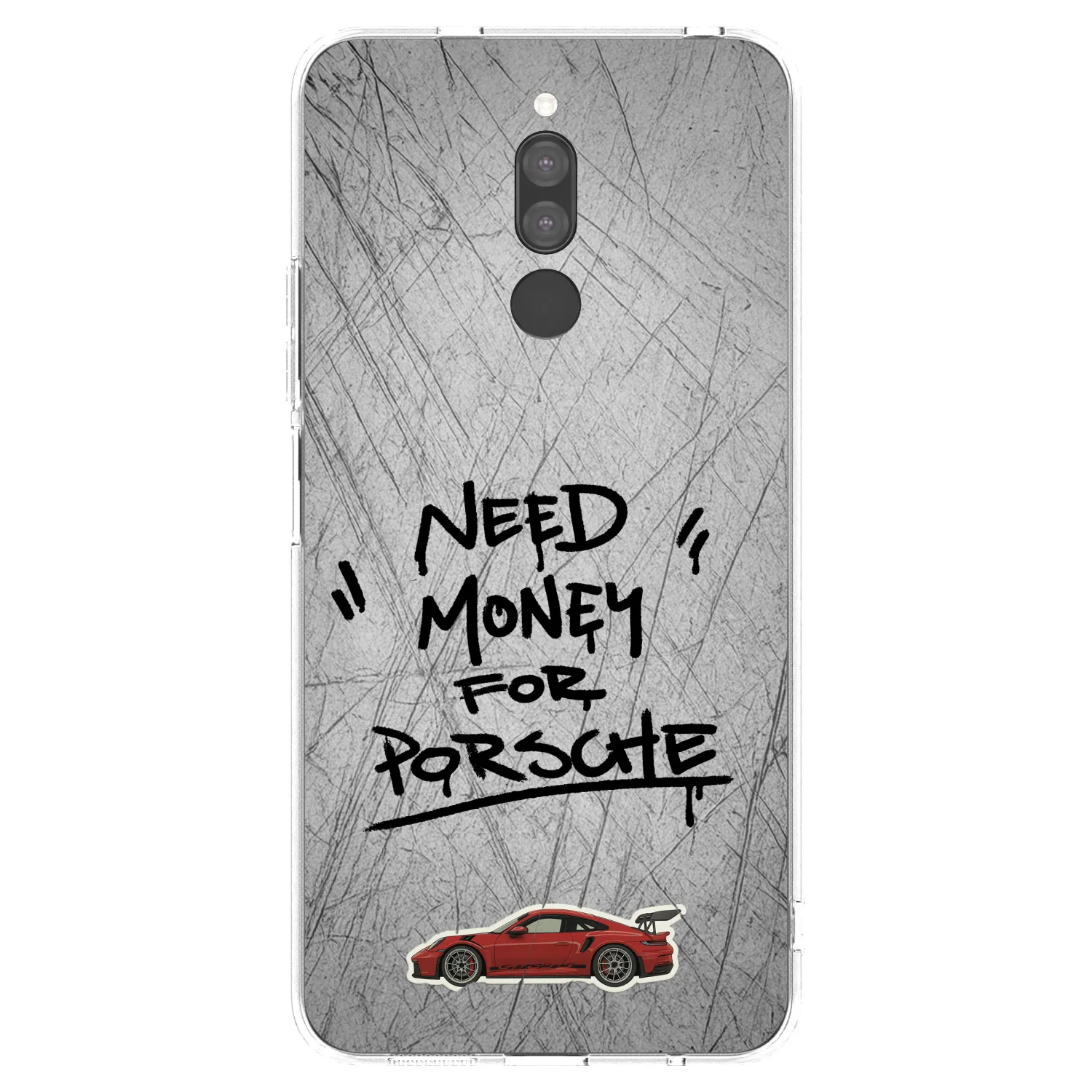 Silikónový prehľadný obal pre Xiaomi Redmi 8 - Grey Drift