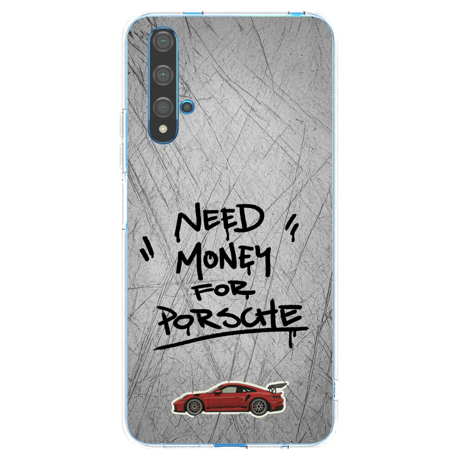 Picasee silikónový prehľadný obal pre Huawei Nova 5T - Grey Drift
