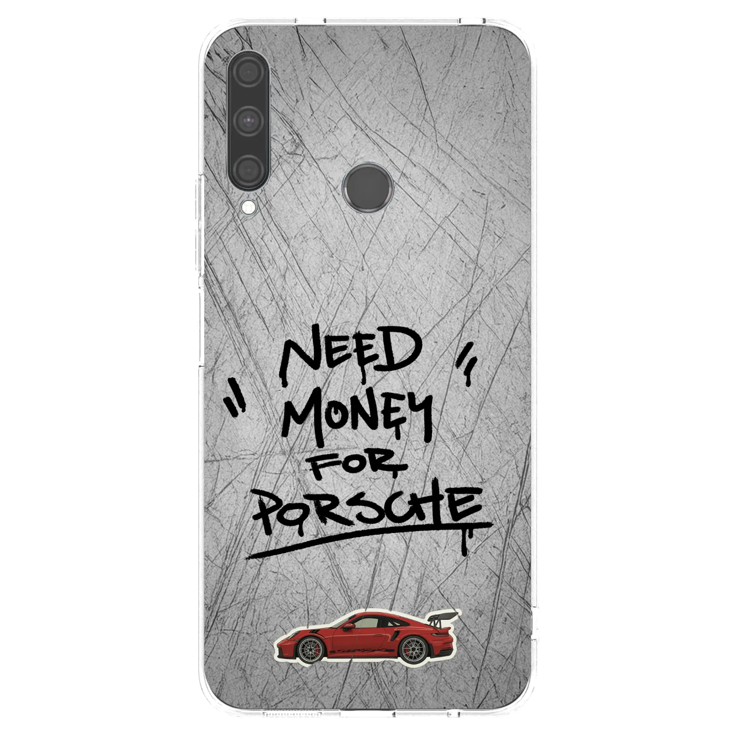 Picasee silikónový prehľadný obal pre Huawei P40 Lite E - Grey Drift