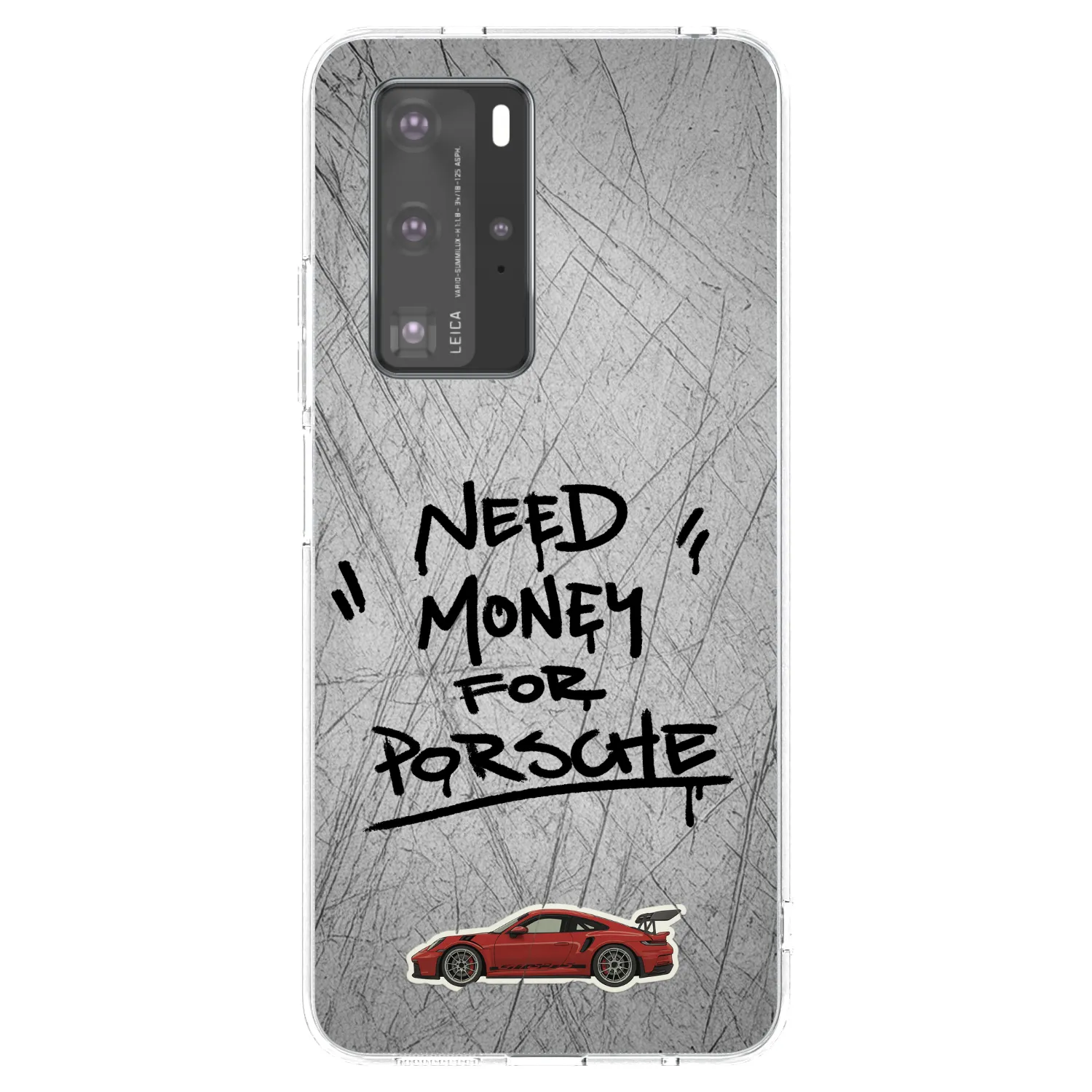 Picasee silikónový prehľadný obal pre Huawei P40 Pro - Grey Drift