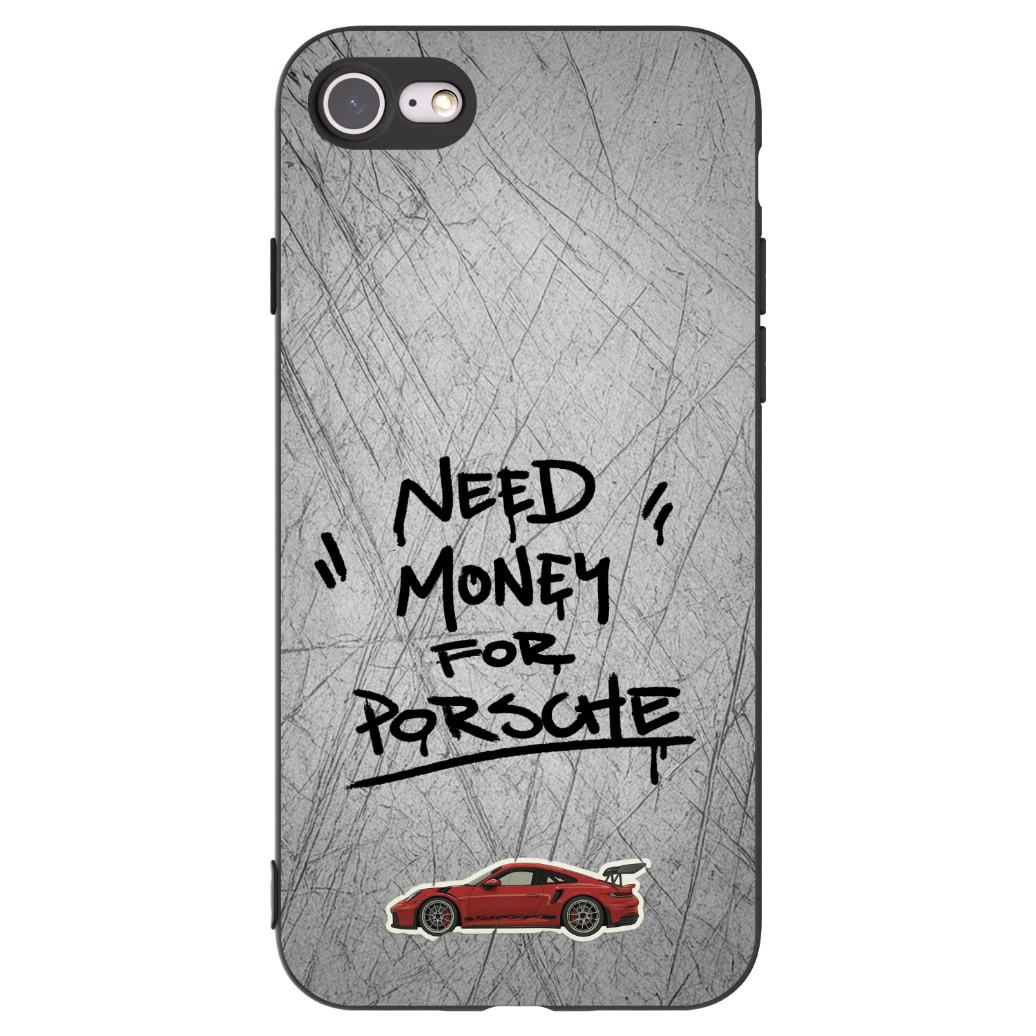 Picasee silikónový čierny obal pre Apple iPhone SE 2020 - Grey Drift