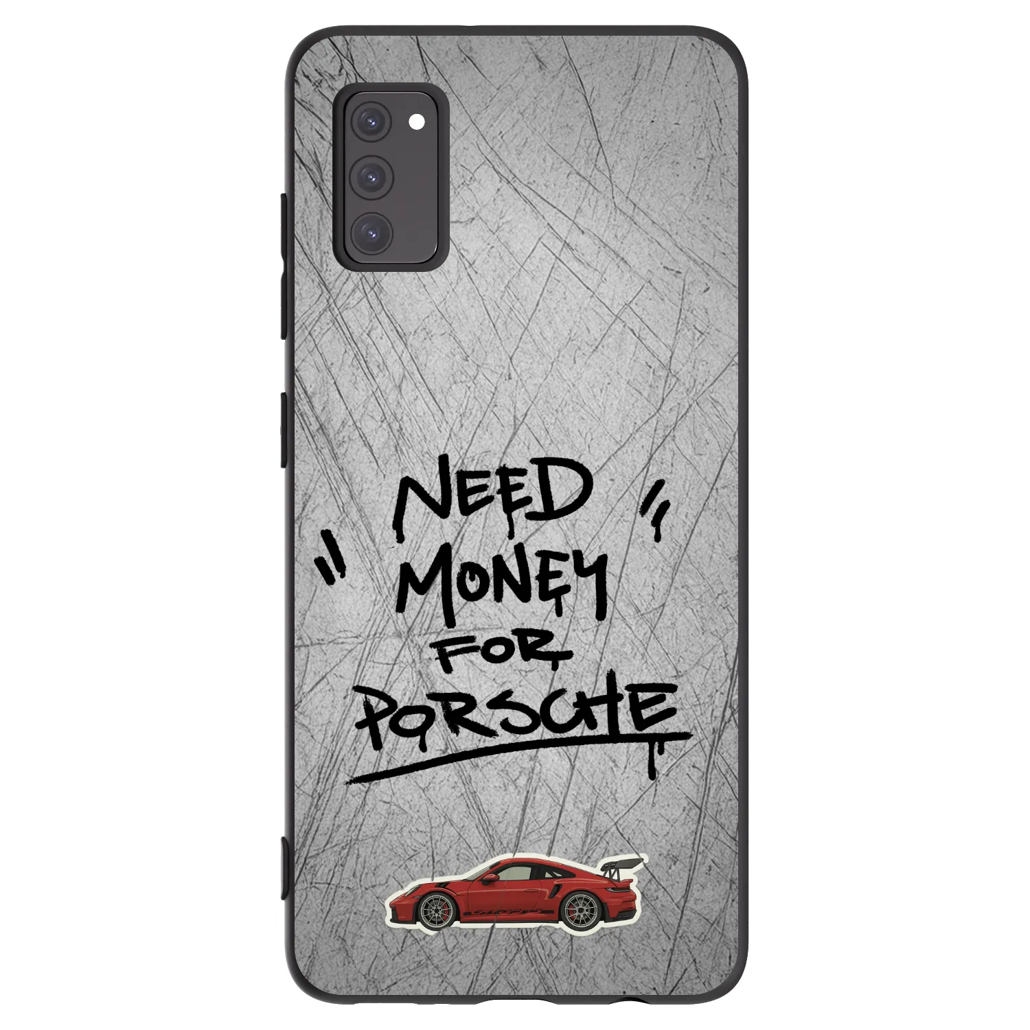 Picasee silikónový čierny obal pre Samsung Galaxy A41 A415F - Grey Drift