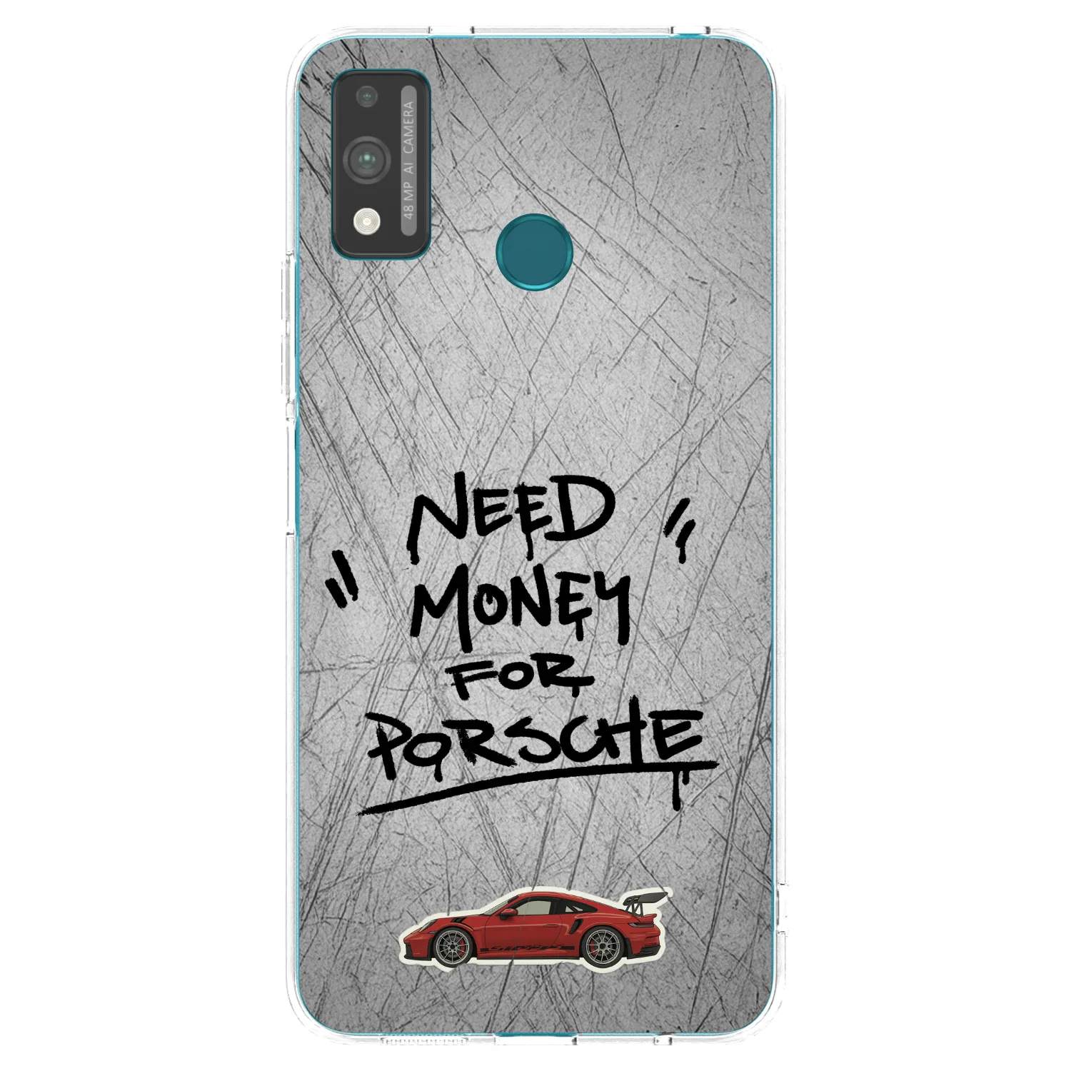 Picasee silikónový prehľadný obal pre Honor 9X Lite - Grey Drift