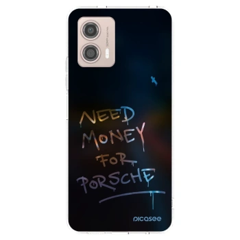 Picasee silikónový prehľadný obal pre Motorola Moto G53 5G - Neon Nights