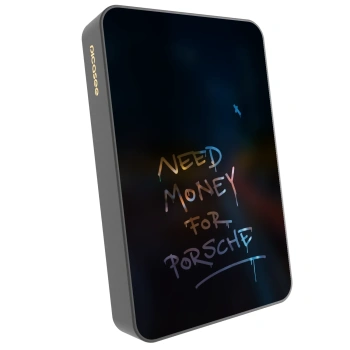 Picasee Powerbanka s MagSafe 10 000 mAh Šedá - Neon Nights