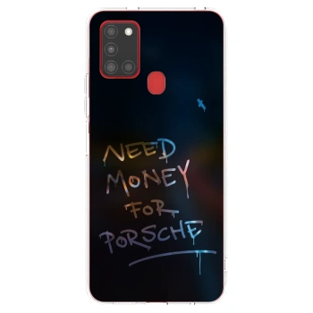 Picasee silikónový prehľadný obal pre Samsung Galaxy A21s - Neon Nights