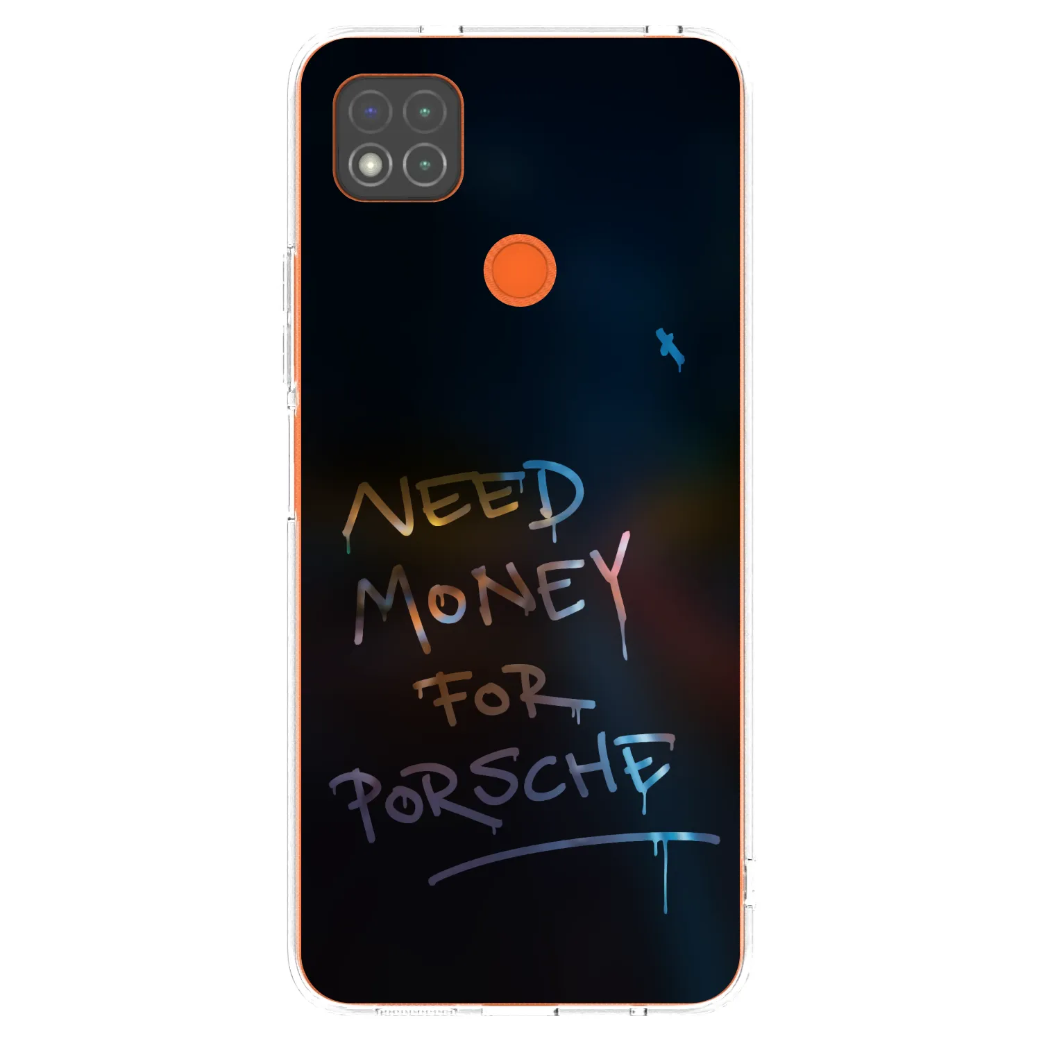 Silikónový prehľadný obal pre Xiaomi Redmi 9C - Neon Nights