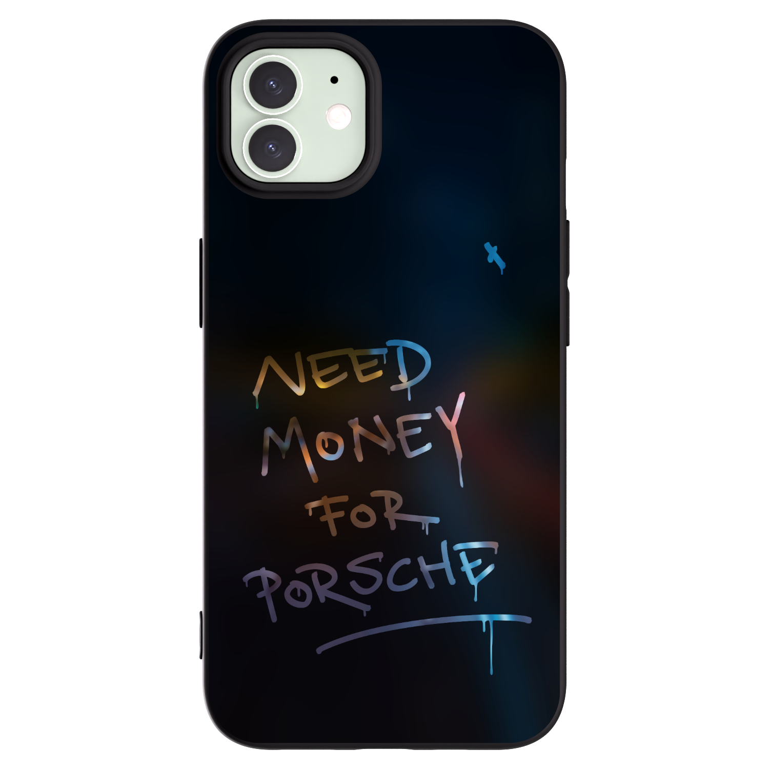 Silikónový čierny obal pre Apple iPhone 12 - Neon Nights