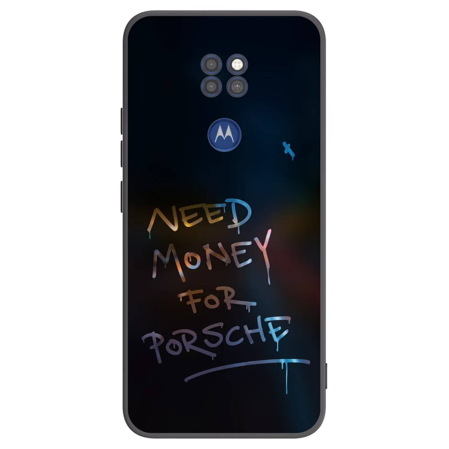 Picasee silikónový čierny obal pre Motorola Moto G9 Play - Neon Nights